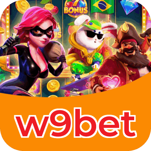 Interface do aplicativo w9bet mostrando jogos disponíveis no iOS e Android